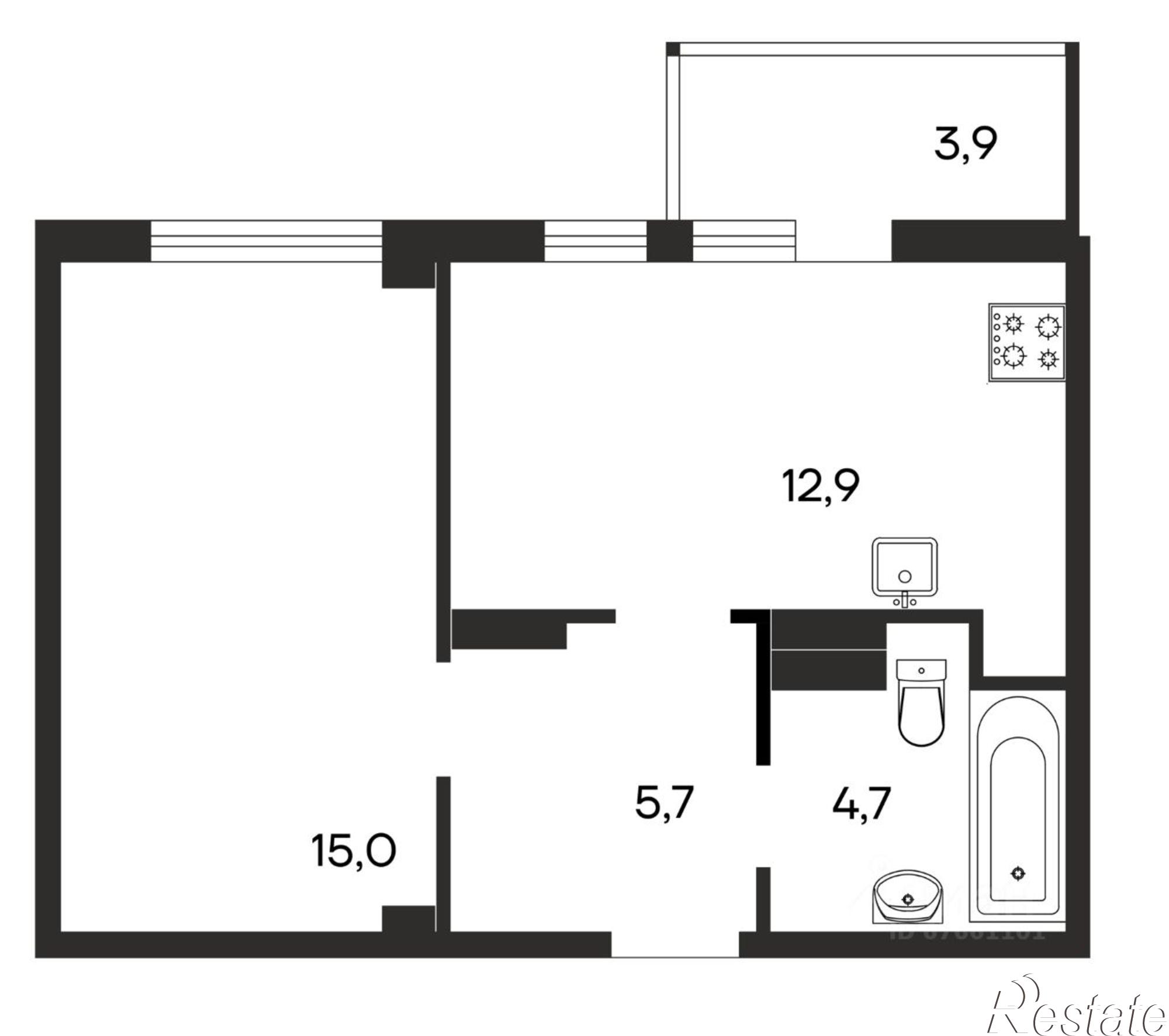 Купить квартиру за 6 448 400 рублей на улица Мира, 20