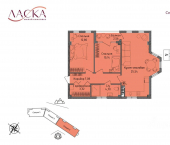 2-комн, 64 кв м, этаж 4/4 городской округ Алушта