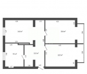 2-комн, 75кв м, этаж 2/4 ул Симонок, 55в