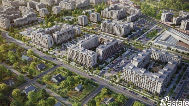 1-комн квартира в новом доме улица Коцюбинского, 16А,  д. 16А