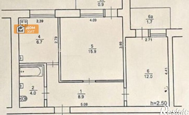 2-комн квартира Евпатория, улица Чапаева, 55