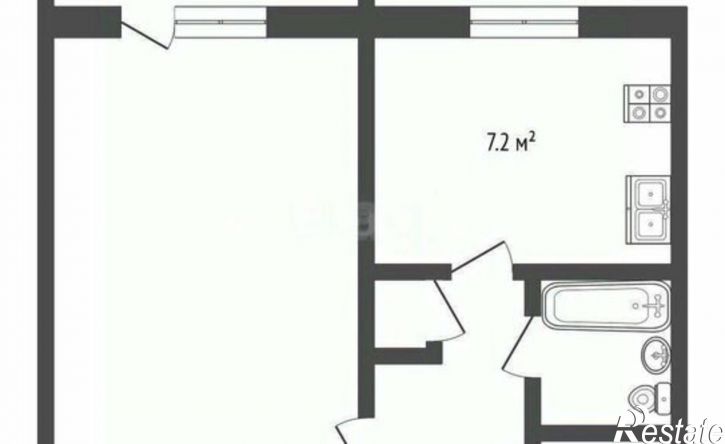 1-комн квартира Севастополь, улица Генерала Жидилова, 26