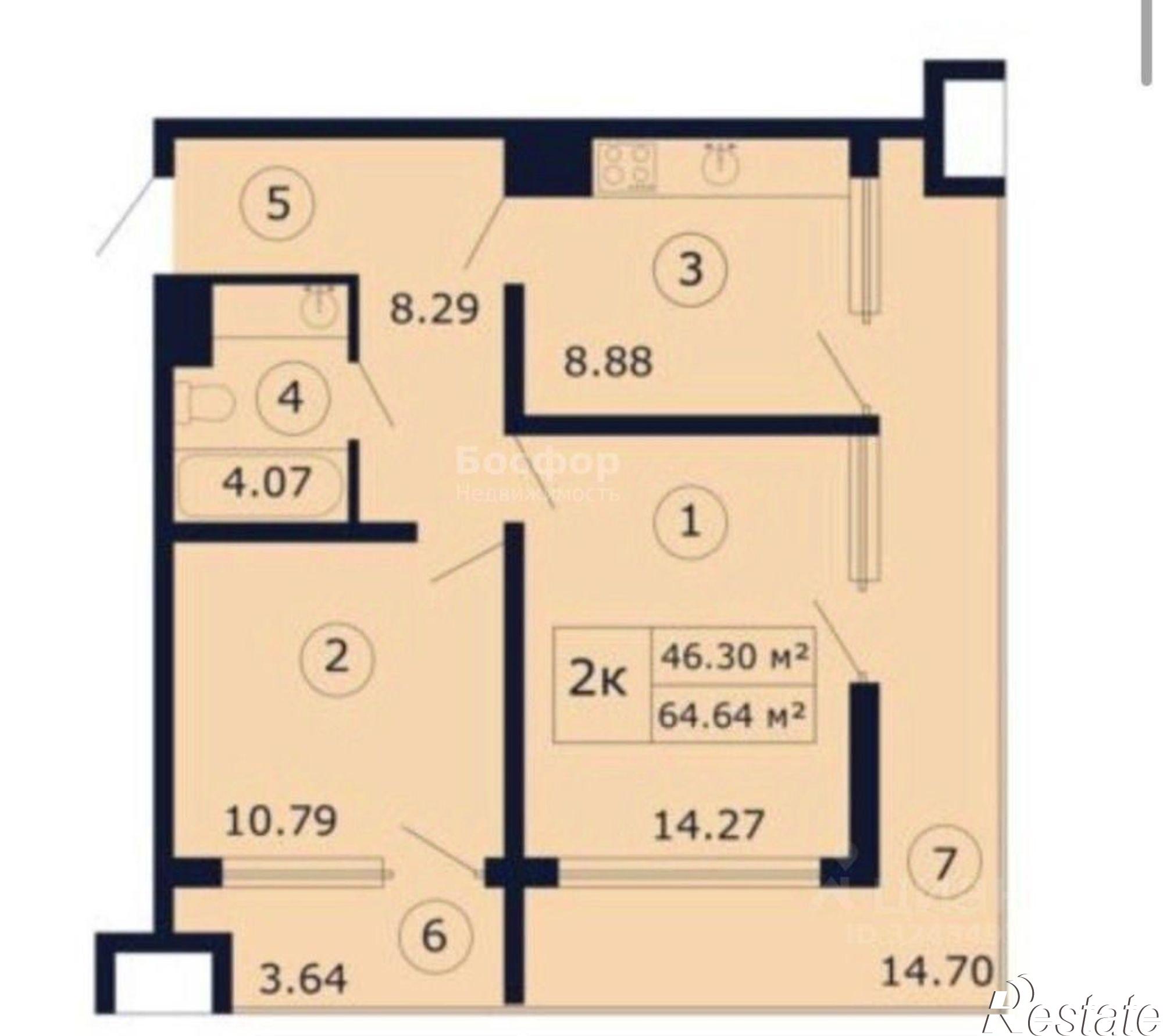 Купить квартиру за 23 700 000 рублей на округ Феодосия, пгт. Коктебель