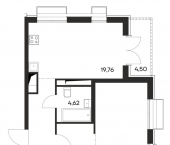 1-комн, 56 кв м, этаж 2/4 Симферопольский район