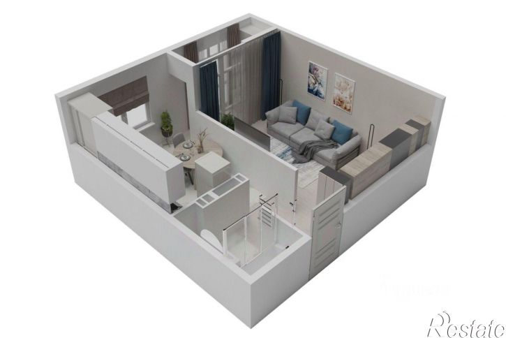 1-комн квартира в новом доме ул 9 Мая, 9,  д. 9