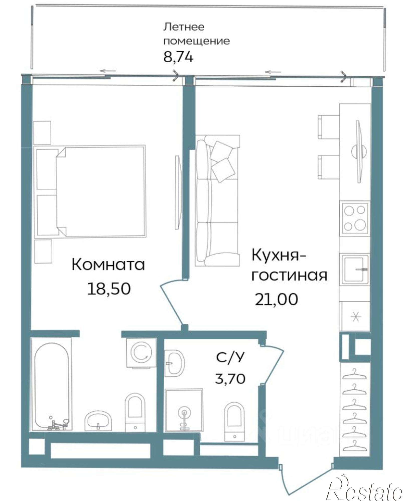 Купить квартиру за 22 761 100 рублей на г. Саки, ул. Морская