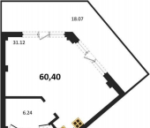 -комн, 60.4 кв м, этаж 2/5 Летчиков улица, д.10