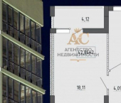 1-комн, 43кв м, этаж 3/9 ул Володарского, 37ж