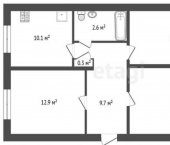 3-комн, 72кв м, этаж 1/2 улица Крестовского, 23