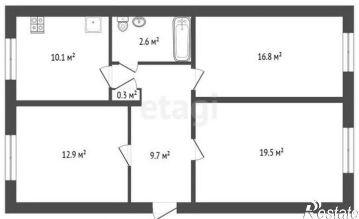 3-комн квартира улица Крестовского, 23,  д. 23