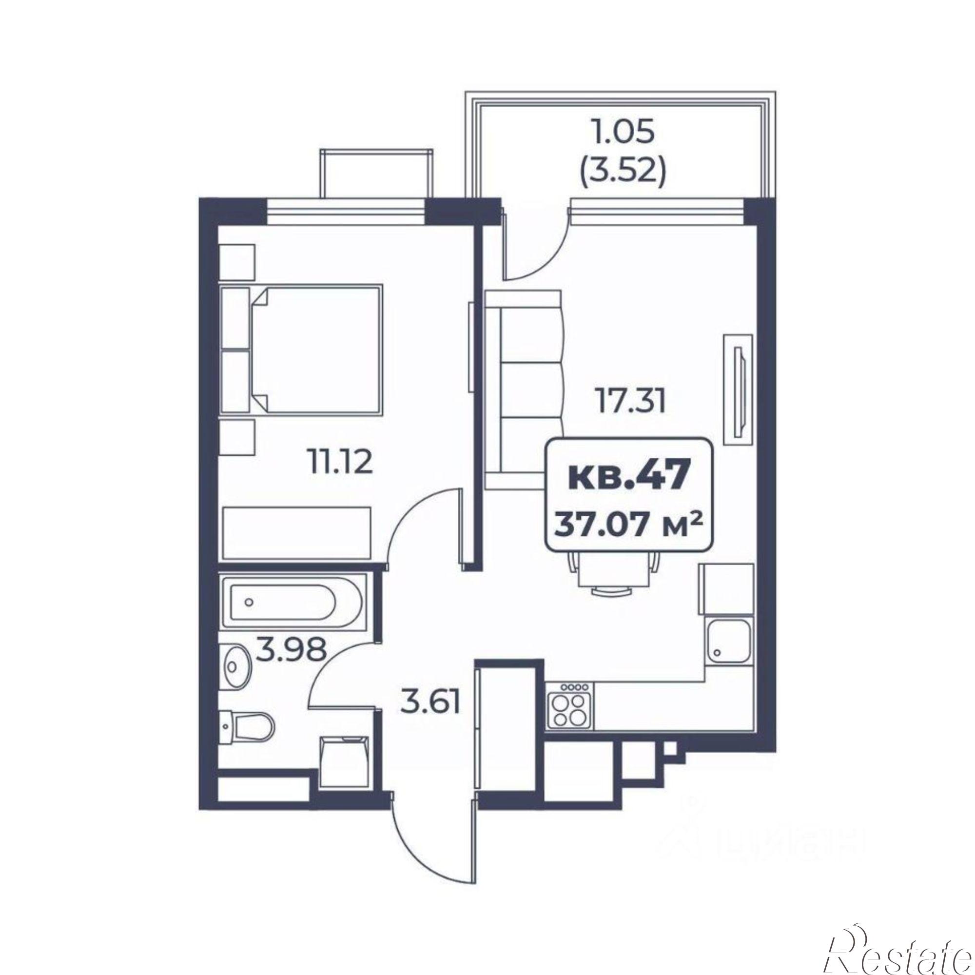Купить квартиру за 7 525 210 рублей на пер 30 Авиаполка, 2