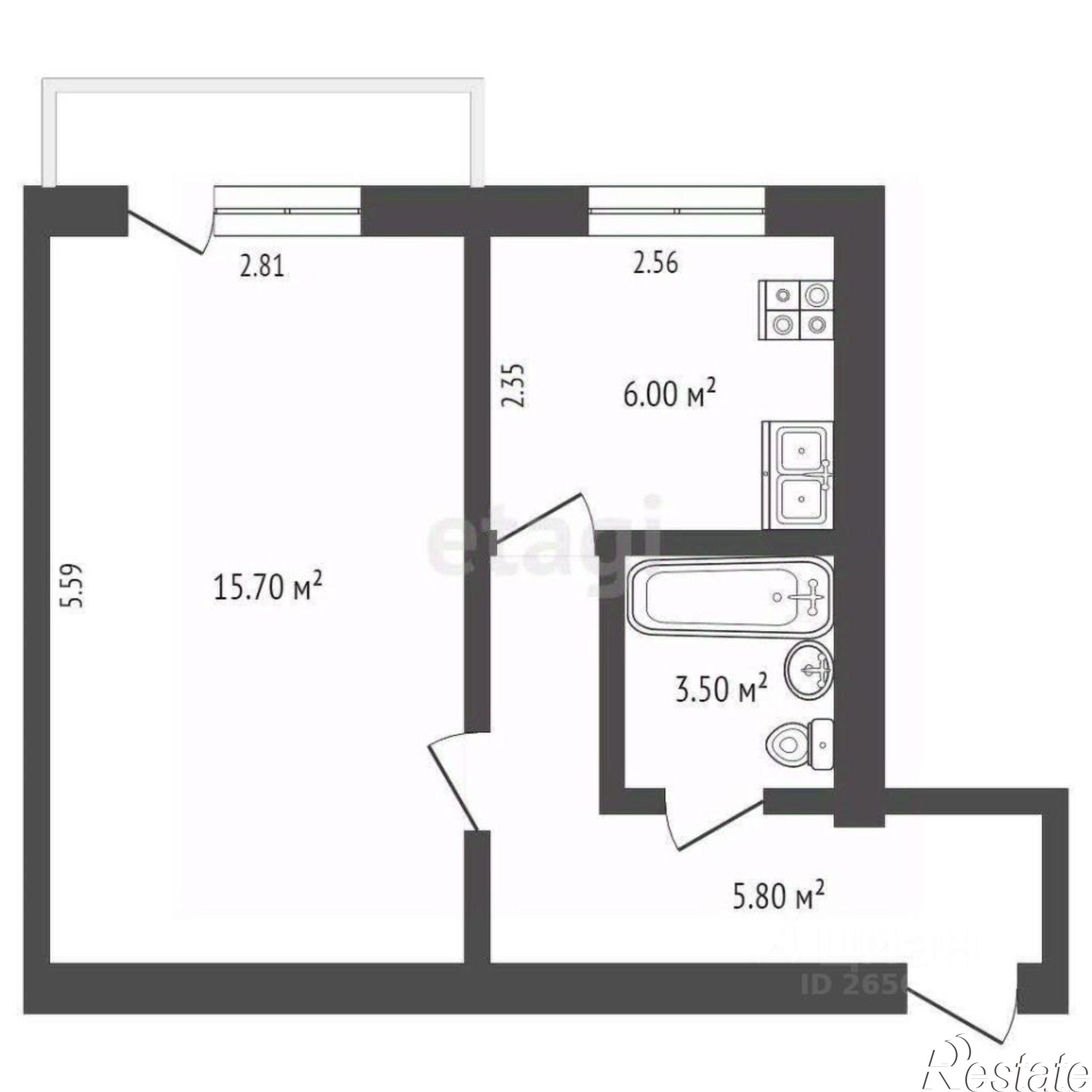 Купить квартиру за 6 000 000 рублей на ул Льва Толстого, 6