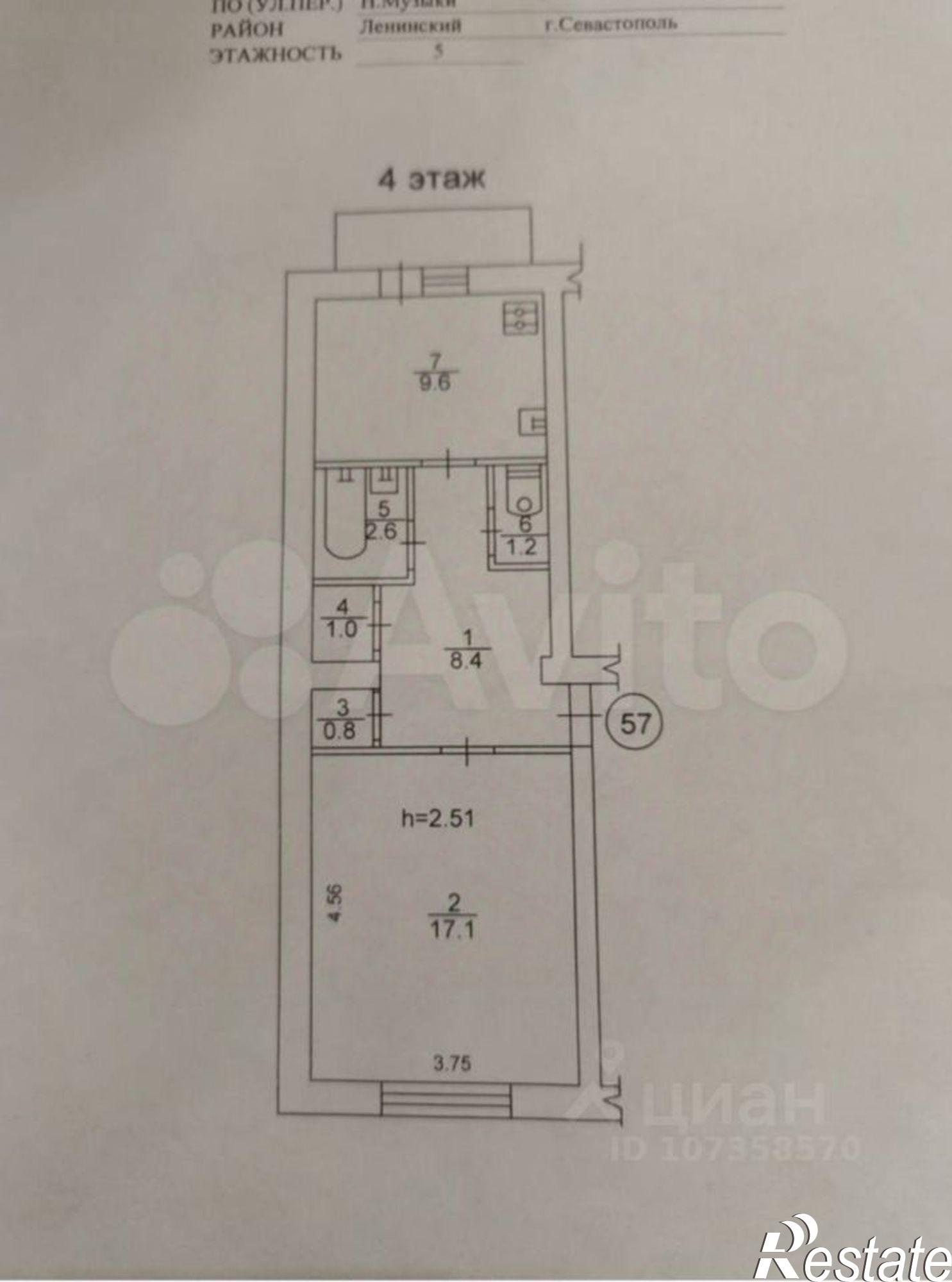 Купить квартиру за 8 500 000 рублей на ул Николая Музыки, 64