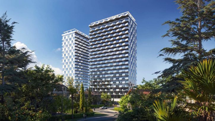 1-комн квартира в новом доме Морская 4 улица