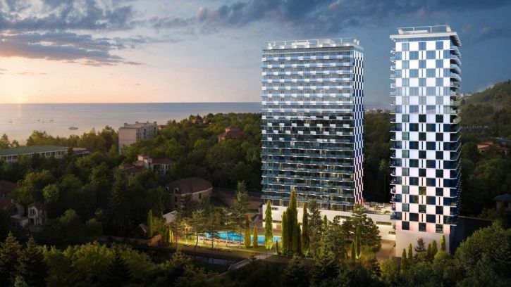 1-комн квартира в новом доме Морская 4 улица