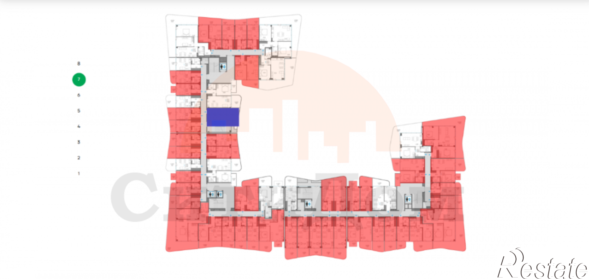Купить квартиру за 9 242 720 рублей на Набережная ул., 64