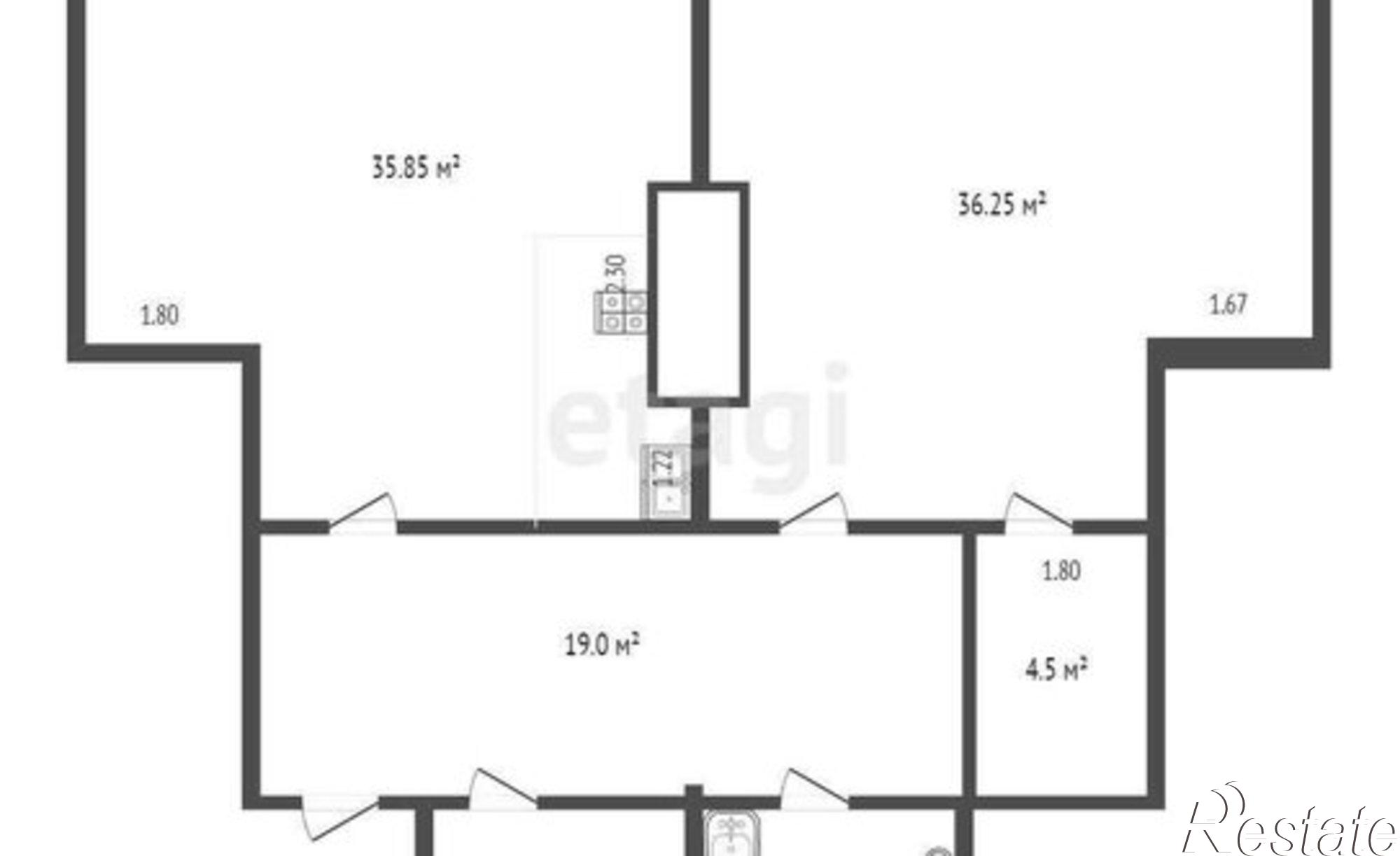 Купить квартиру за 18 500 000 рублей на ул Николая Музыки, 78а 2