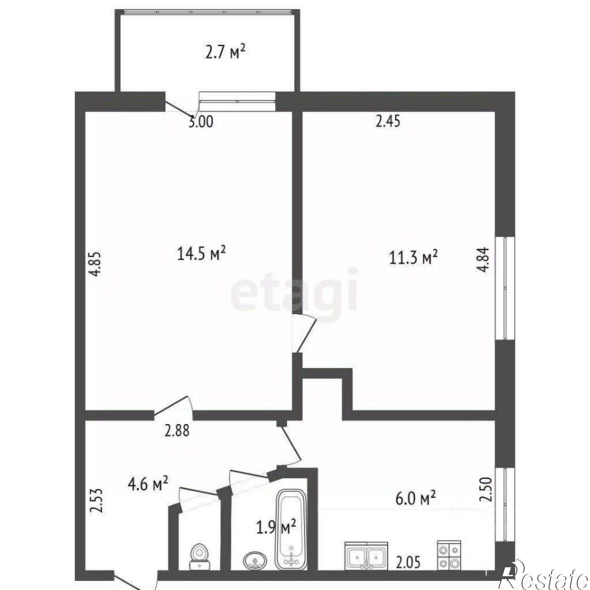 Купить квартиру за 5 100 000 рублей на Строительная улица, 19