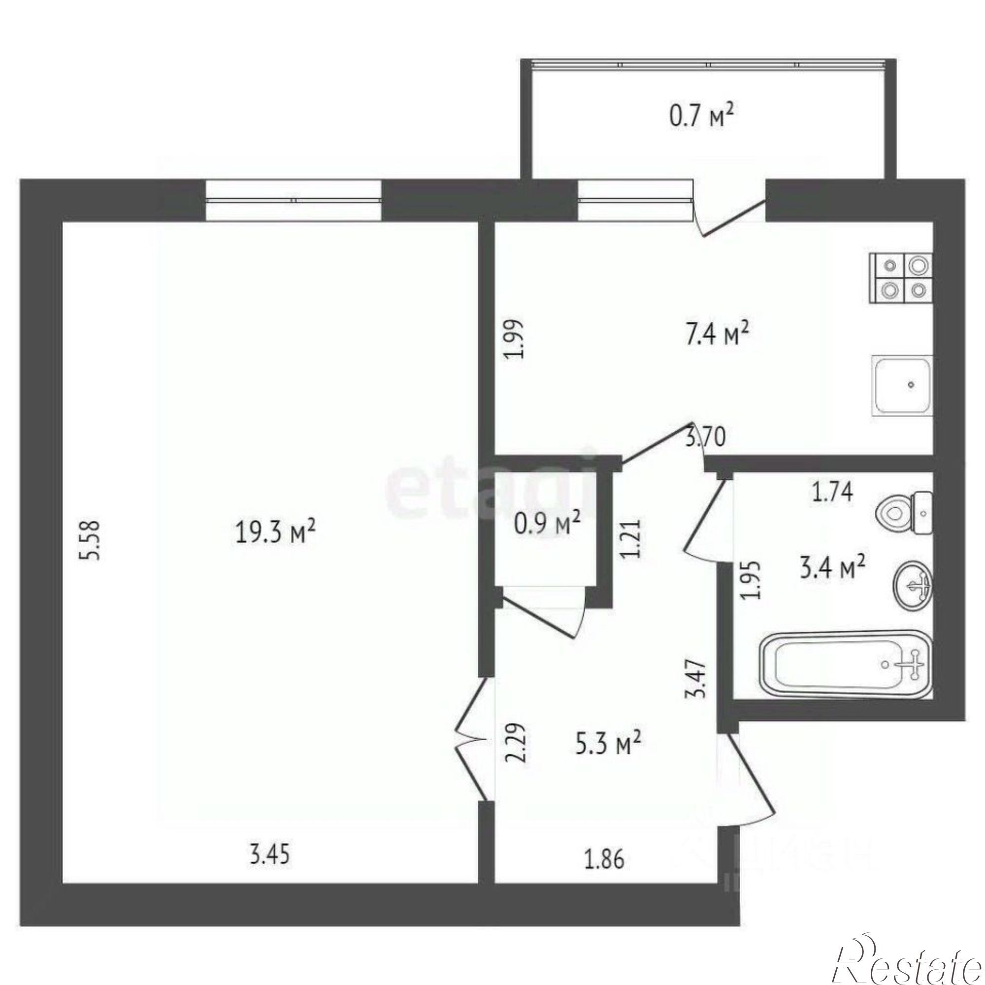 Купить квартиру за 6 000 000 рублей на Крымская улица, 3