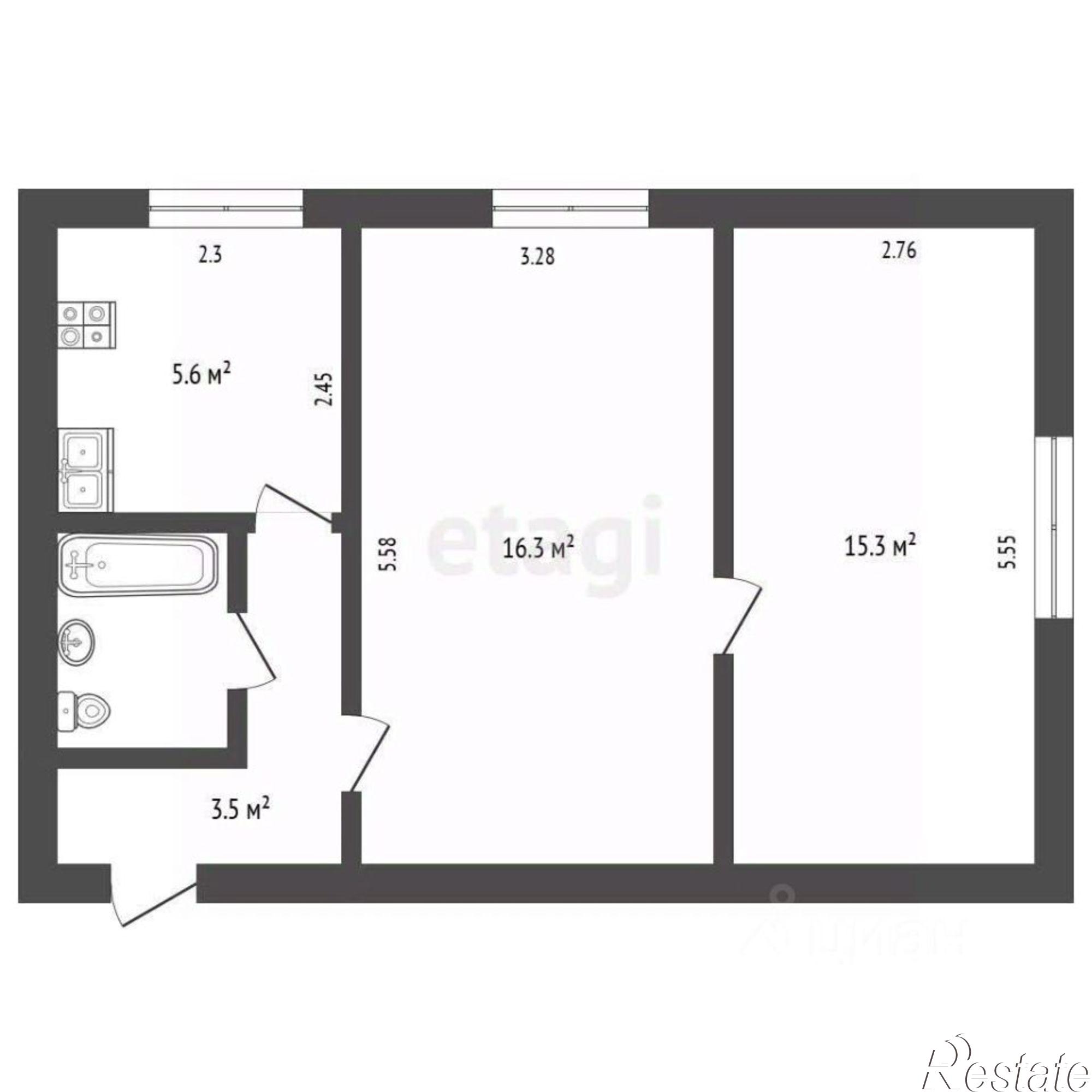 Купить квартиру за 6 950 000 рублей на пр-кт Гагарина, 6