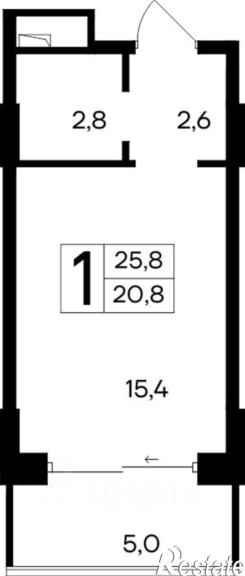 Купить квартиру за 5 934 000 рублей на Евпатория, улица Кирова, 35