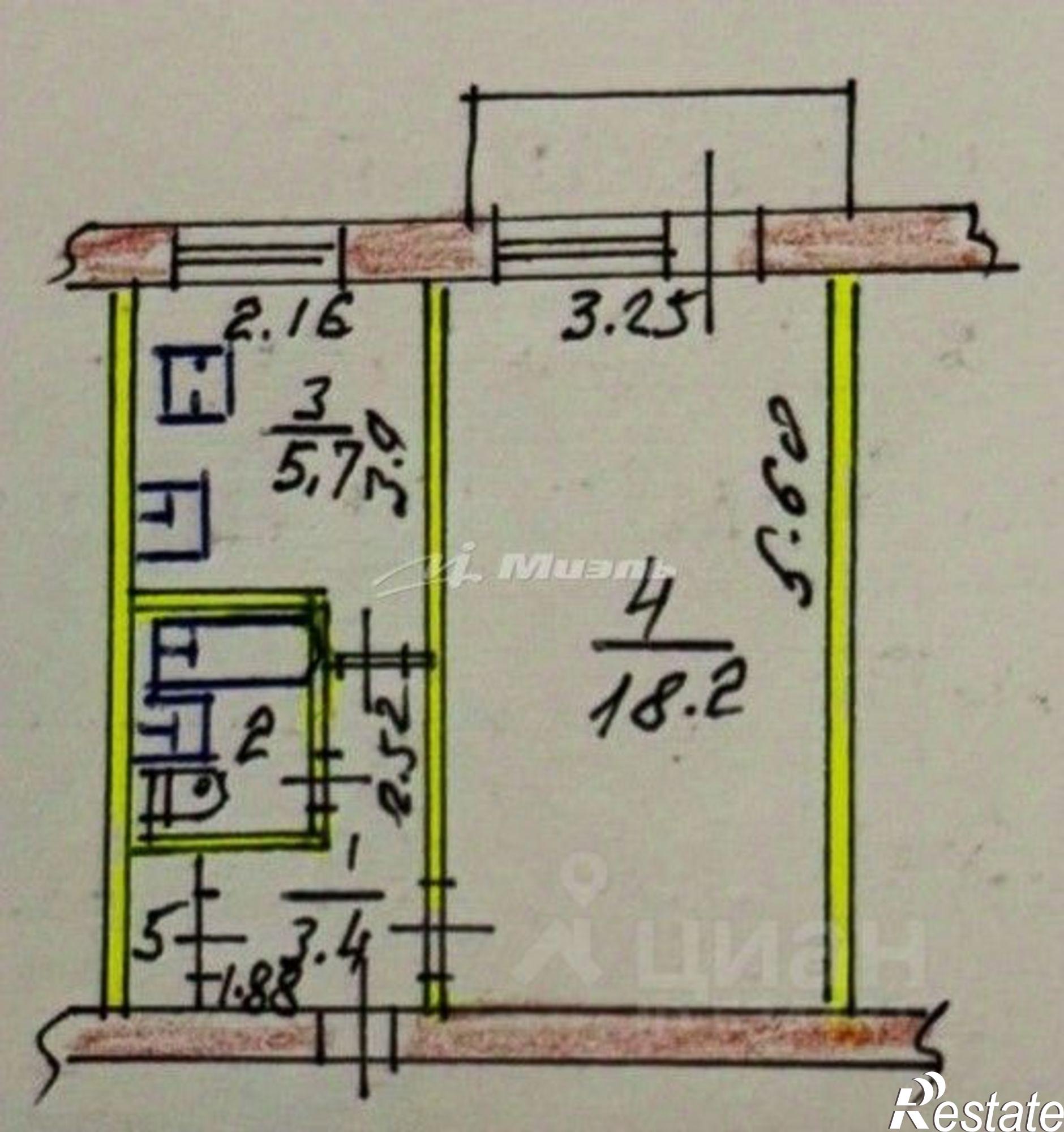 Купить квартиру за 5 500 000 рублей на Симферополь г., 1 Конной Армии ул., д.19