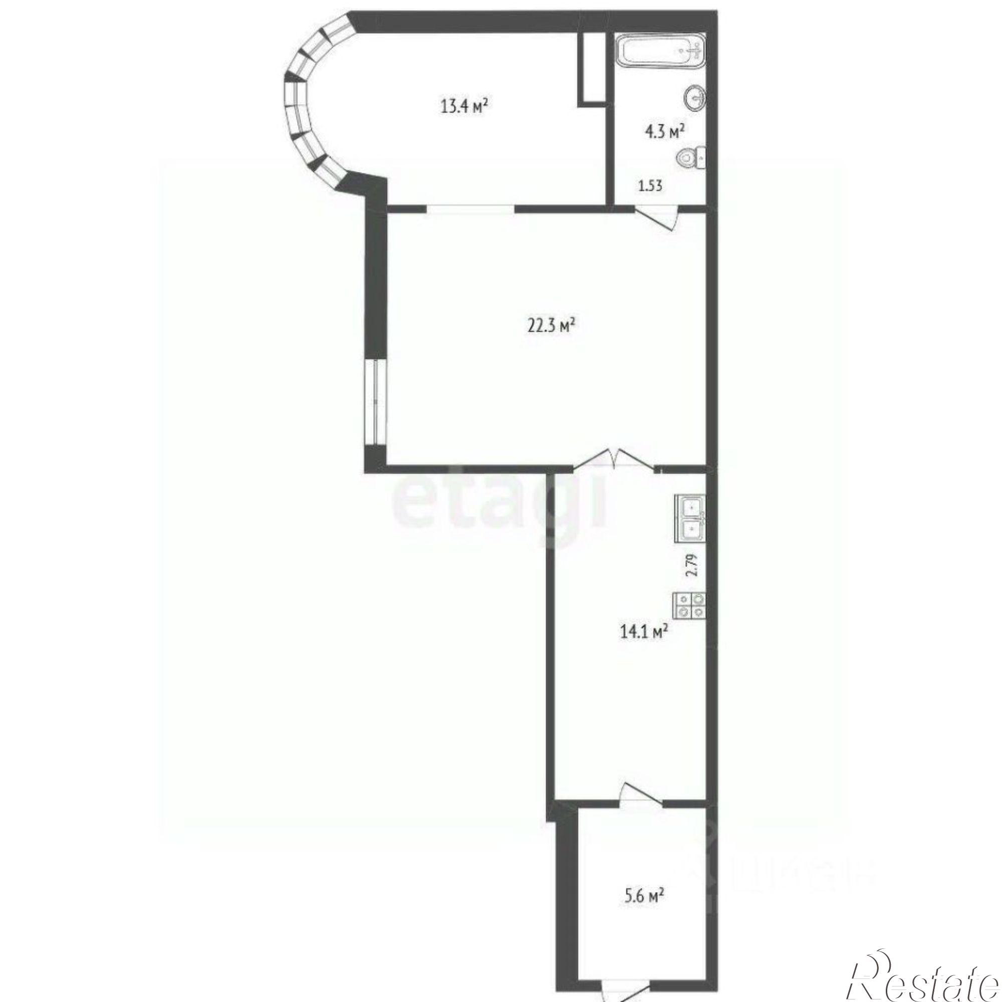 Купить квартиру за 7 300 000 рублей на улица Авроры, 110