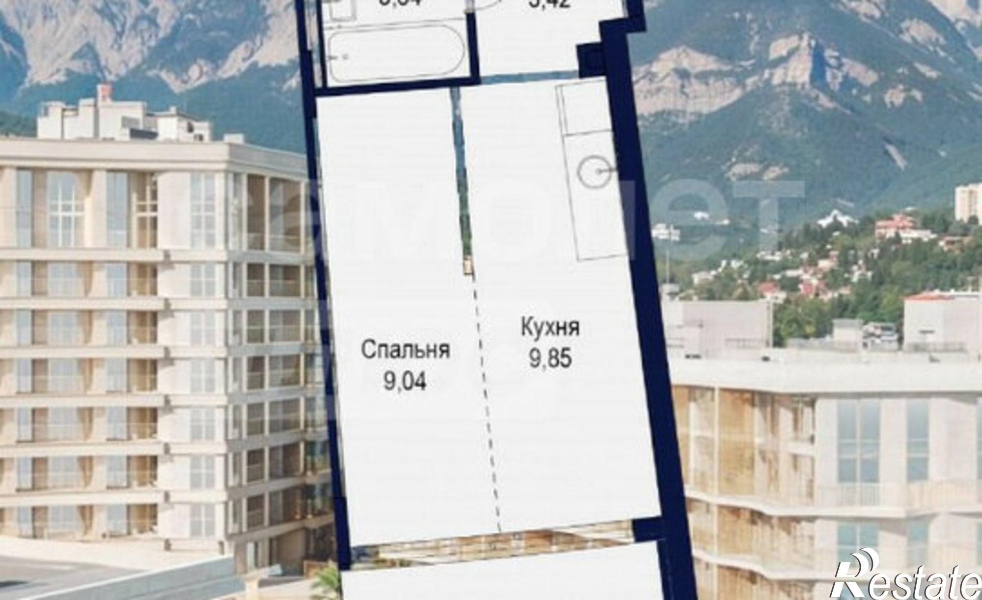 Купить квартиру за 17 455 800 рублей на Ялта, Таврическая улица, 14