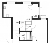 2-комн, 88 кв м, этаж 3/4 Симферопольский район