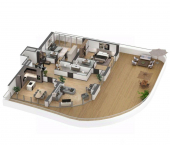 3-комн, 201 кв м, этаж 11/11 ул Дражинского, 46б