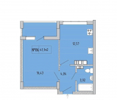 1-комн, 39 кв м, этаж 7/9 Феодосия, улица Грина, 43