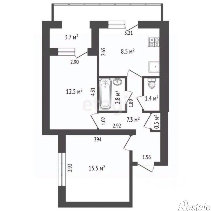 2-комн квартира муниципальный округ Судак