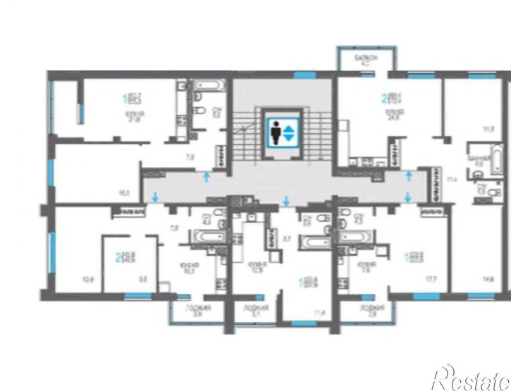 2-комн квартира в новом доме Феодосия, Симферопольское шоссе, 48к1