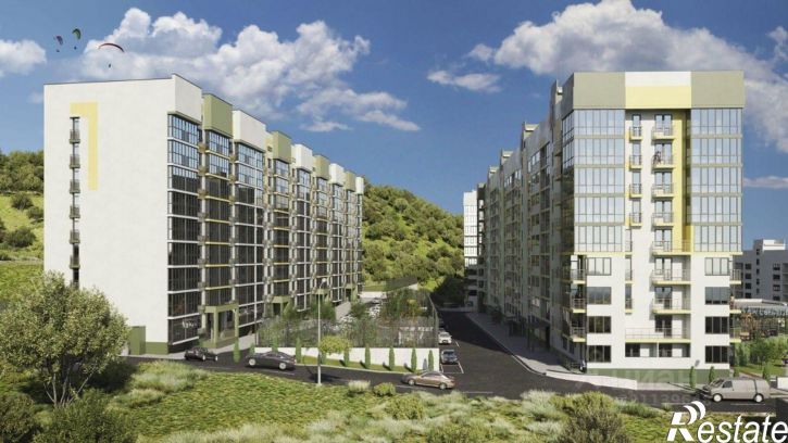 1-комн квартира в новом доме Феодосия, улица Грина, 43