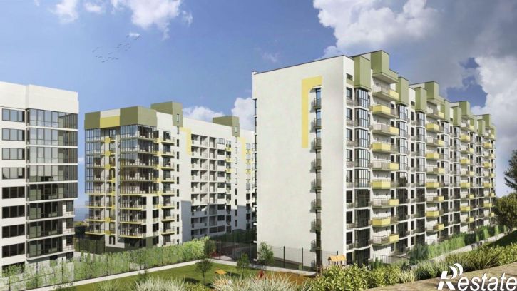 1-комн квартира в новом доме Феодосия, улица Грина, 43