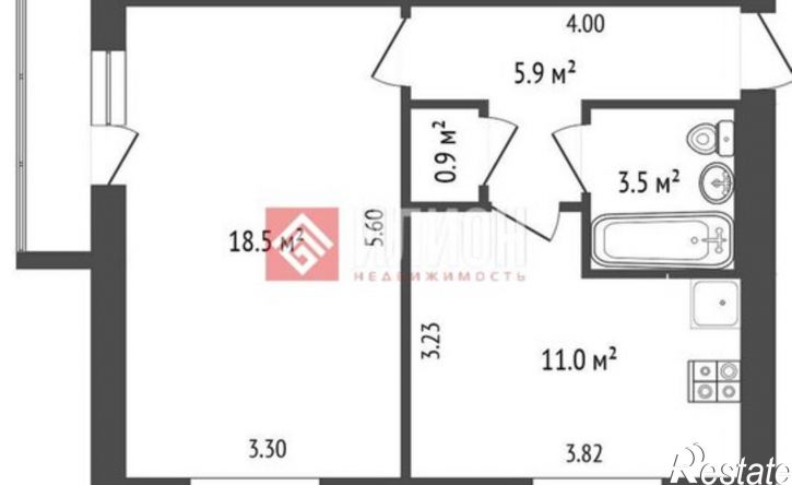 1-комн квартира Морская улица, 9,  д. 9