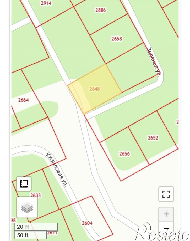 Земельный участок Зеленая, 27