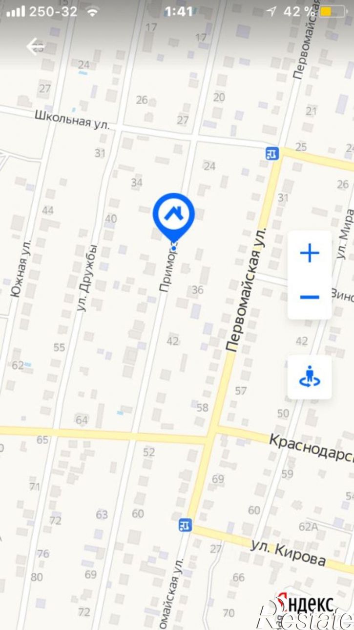 Земельный участок ул Первомайская, 42,  д. 42