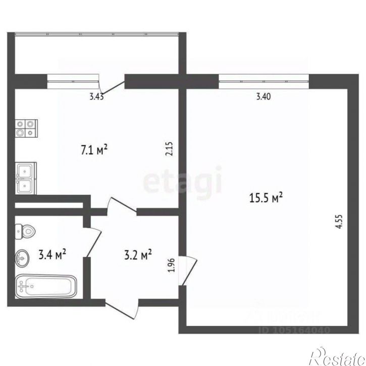 1-комн квартира 2-й микрорайон, 48В,  д. 48В