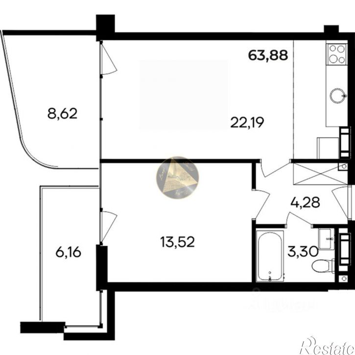 1-комн квартира Сакский район