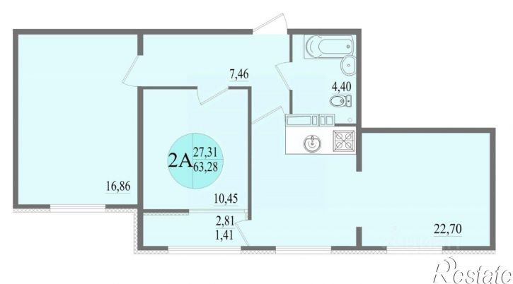 2-комн квартира в новом доме ул 9 Мая, 9,  д. 9