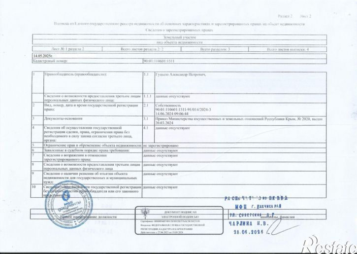 Земельный участок ул Панфилова, 24,  д. 24