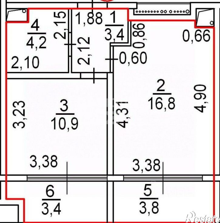 1-комн квартира Арматлукская улица, 2 к2,  д. 2 к2