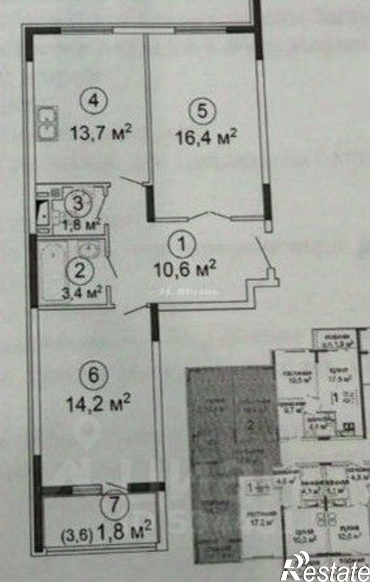 2-комн квартира ул Крымской весны, 1 4,  д. 1 4,  к. 4