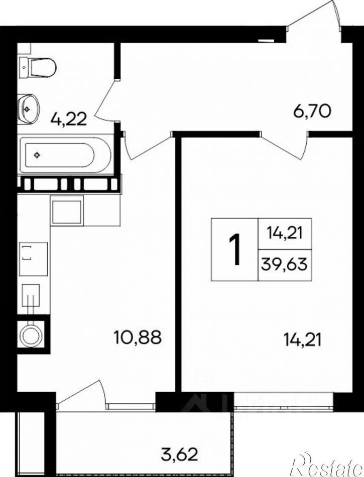 1-комн квартира в новом доме ул Магистральная, 3,  д. 3