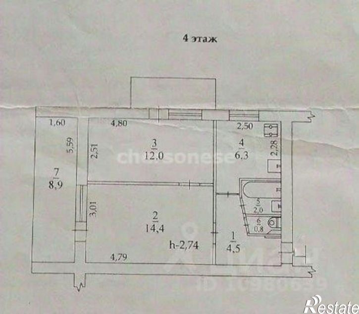 2-комн квартира пр-кт Октябрьской революции, 87,  д. 87