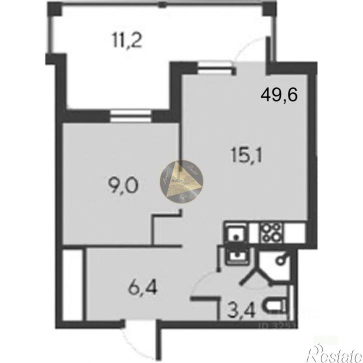 1-комн квартира улица Аллея Дружбы, c10А,  д. c10А