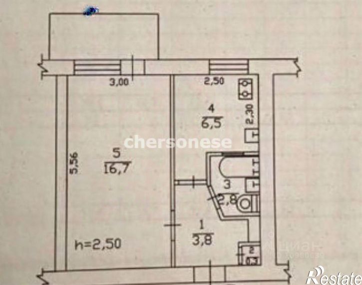 1-комн квартира ул Серафимовича, 30,  д. 30