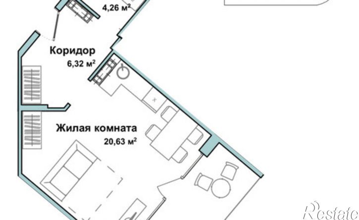 1-комн квартира улица Лётчиков, 10 к4,  д. 10 к4