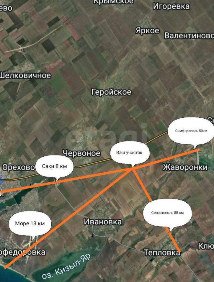 Земельный участок Россия, Ореховское сельское поселение, село Червоное